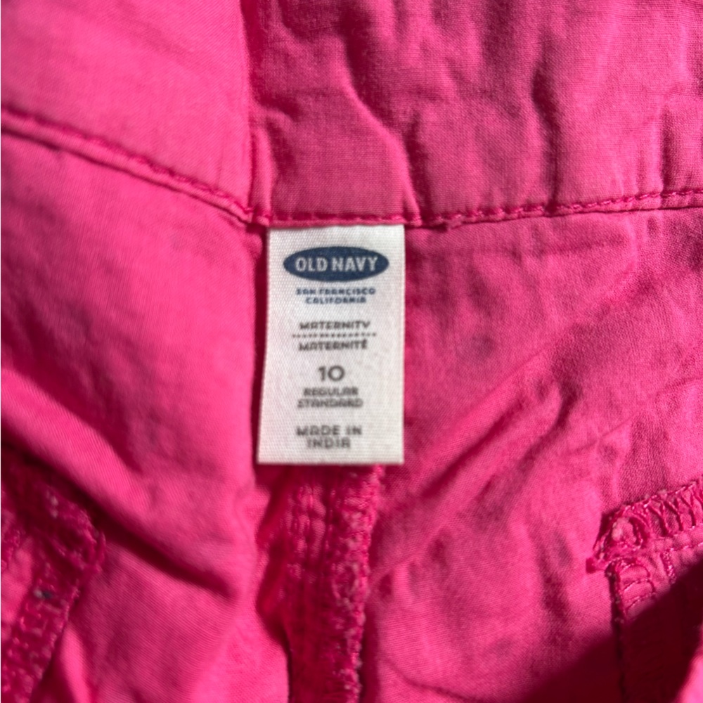 Old Navy Maternity shorts pink eyelet size 10 - Picture 2 of 3